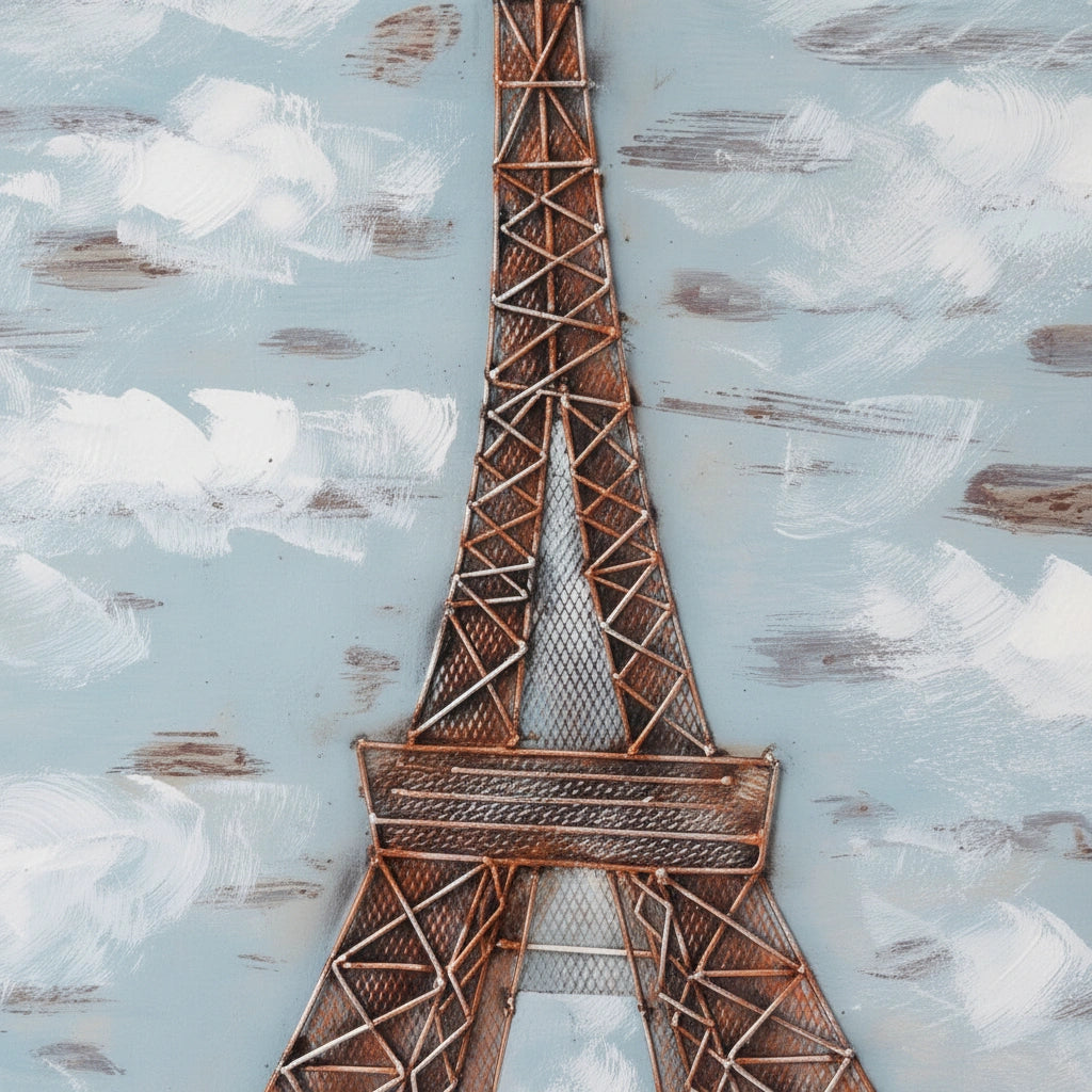 Elare Eiffel Tower 3D Metal Wall Art