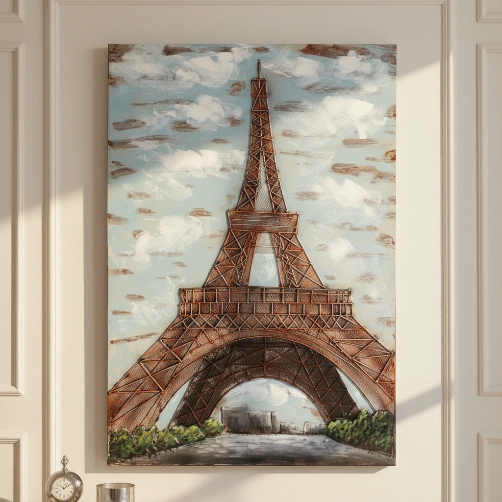 Elare Eiffel Tower 3D Metal Wall Art