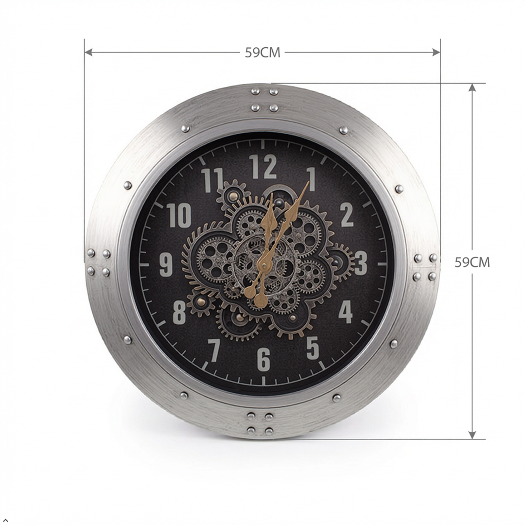 Industrial Gear Wall Clock