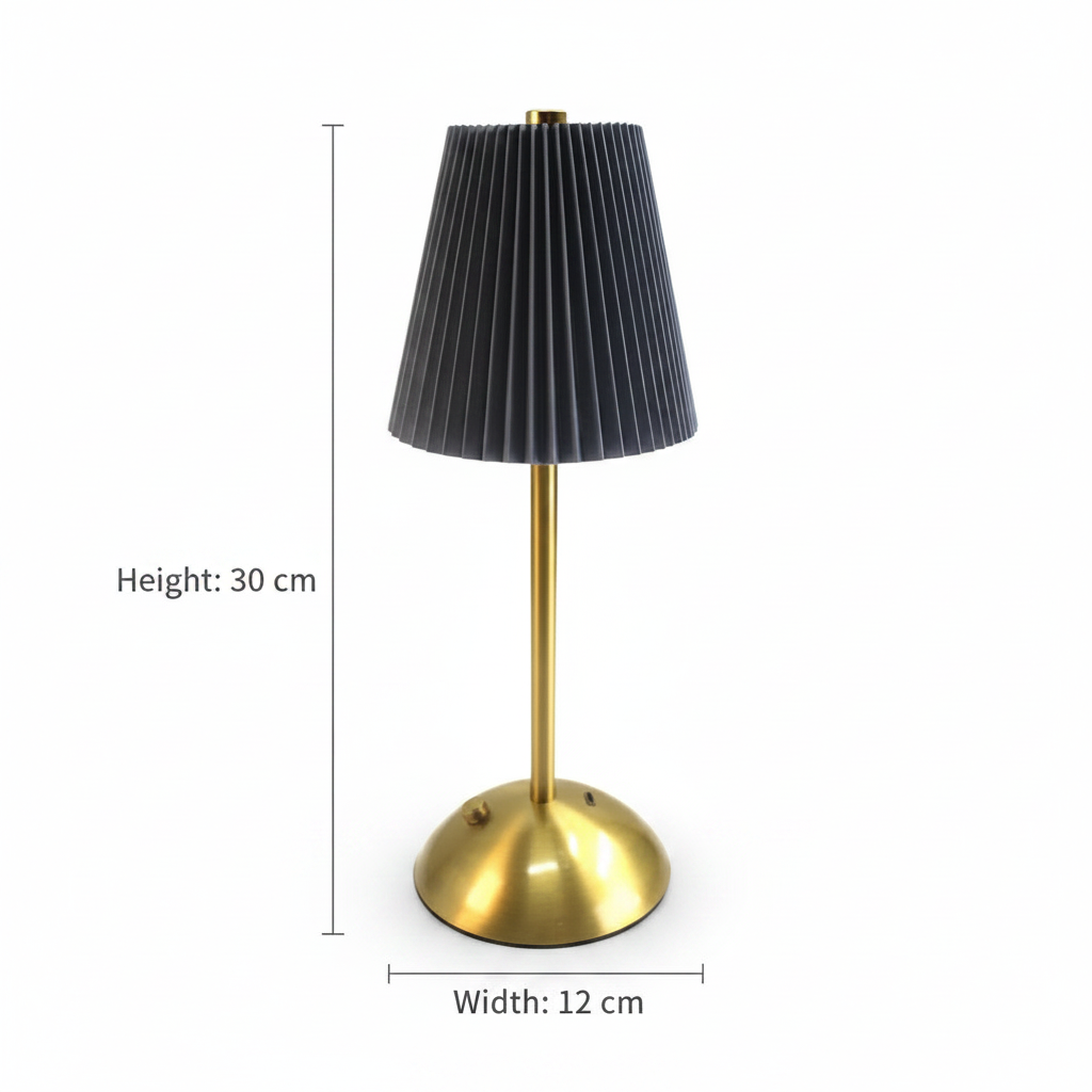 LuxeGlow Tap Lamp – Matte Black Edition
