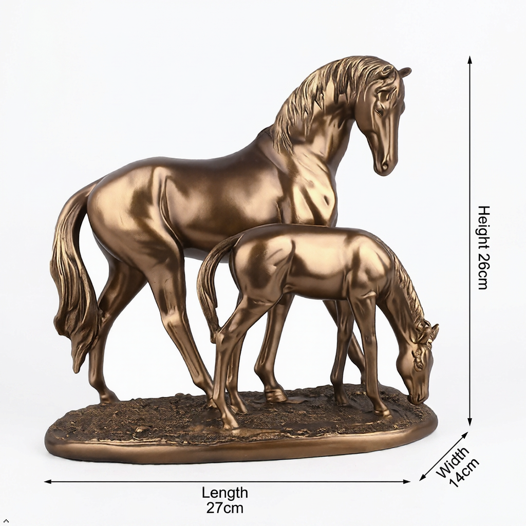 Horse Statue Creative Decorative Figurine for Fireplace  Tabletop Organizer