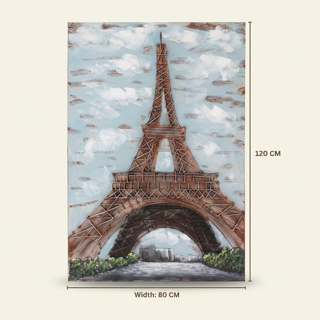 Elare Eiffel Tower 3D Metal Wall Art