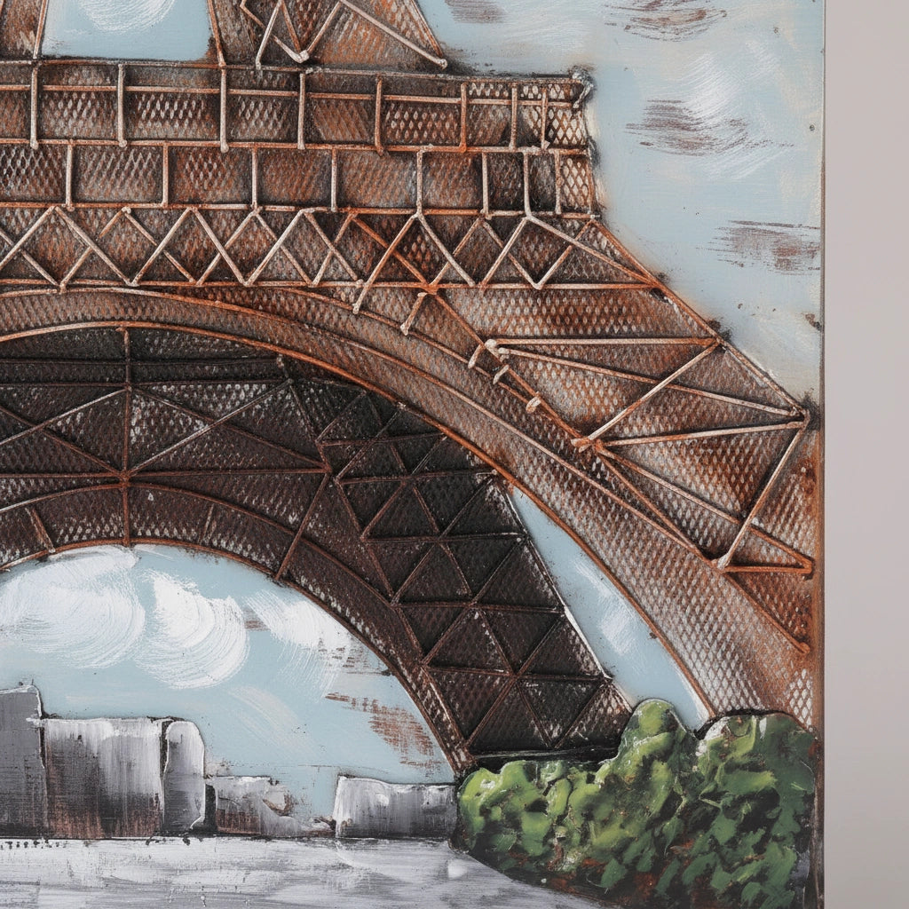 Elare Eiffel Tower 3D Metal Wall Art