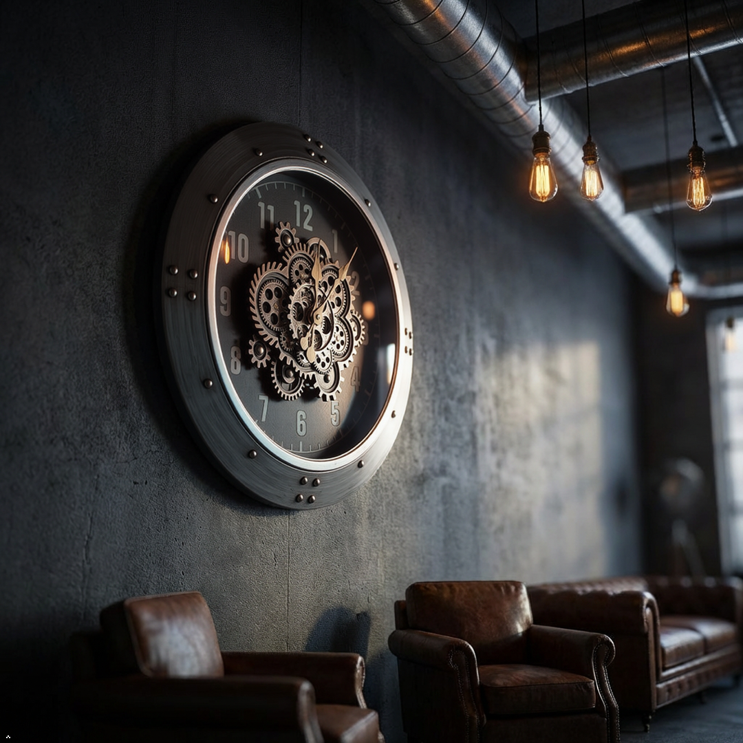 Industrial Gear Wall Clock