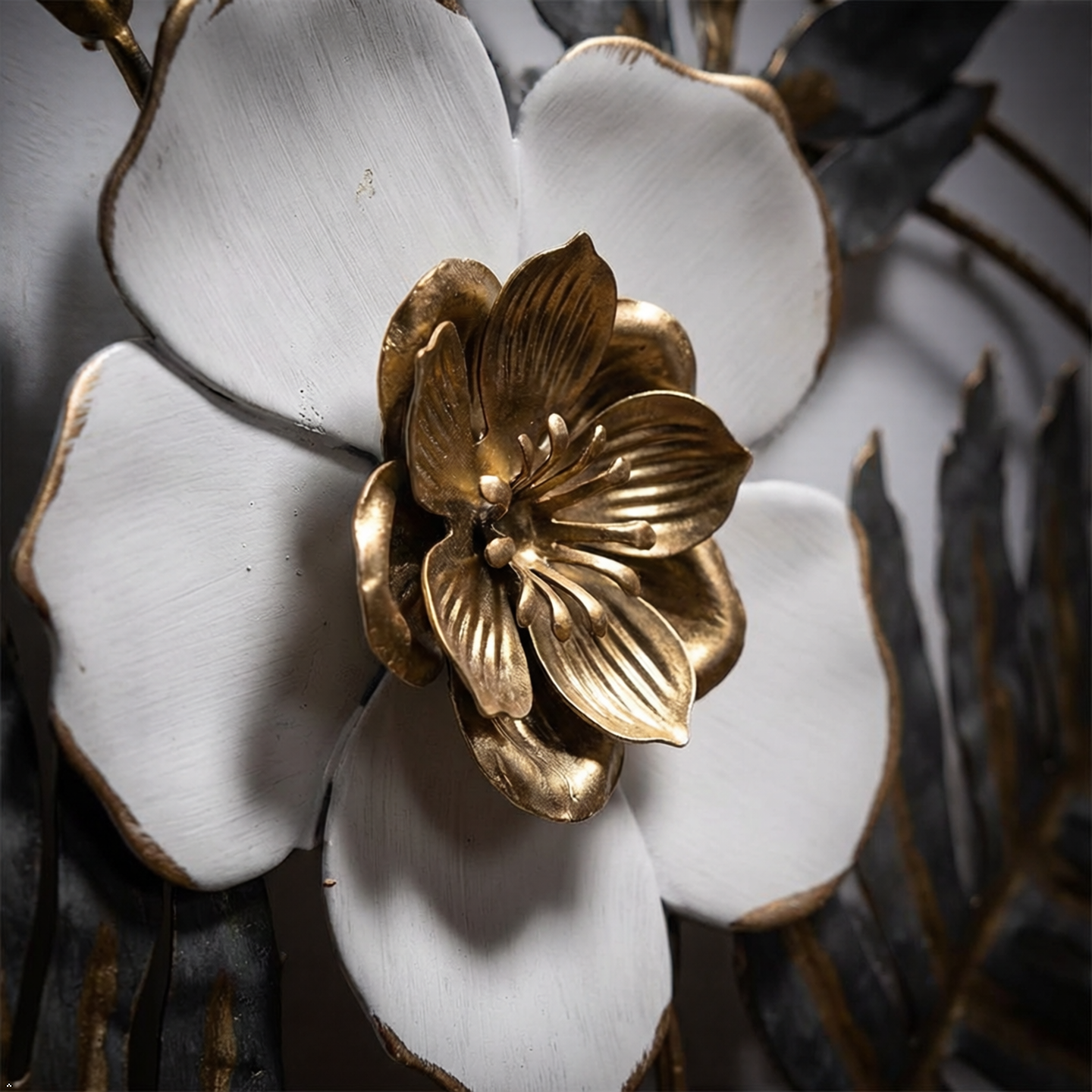 Floral Vase Metal Wall Art