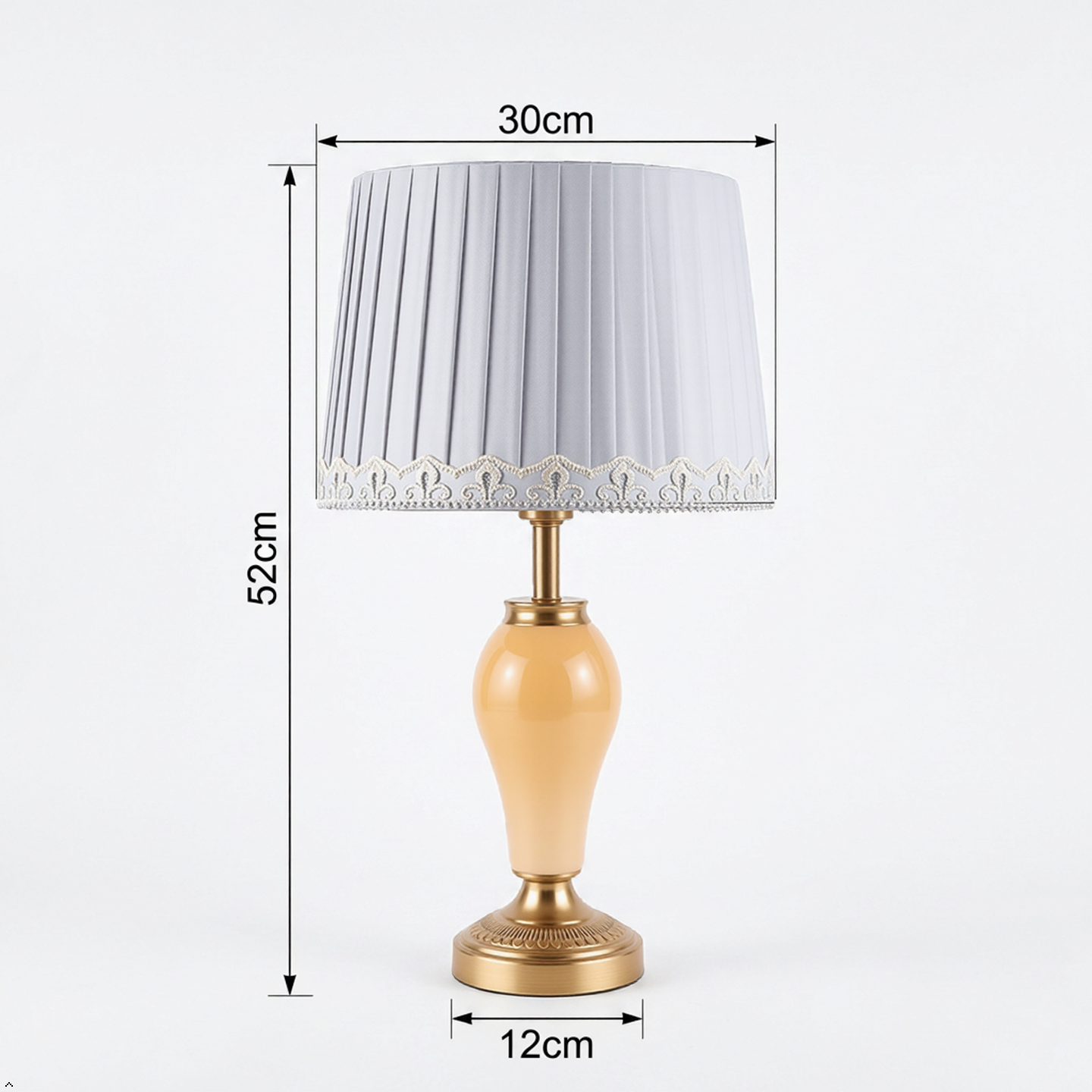 Neoclassical Table Lamp with Marble Base