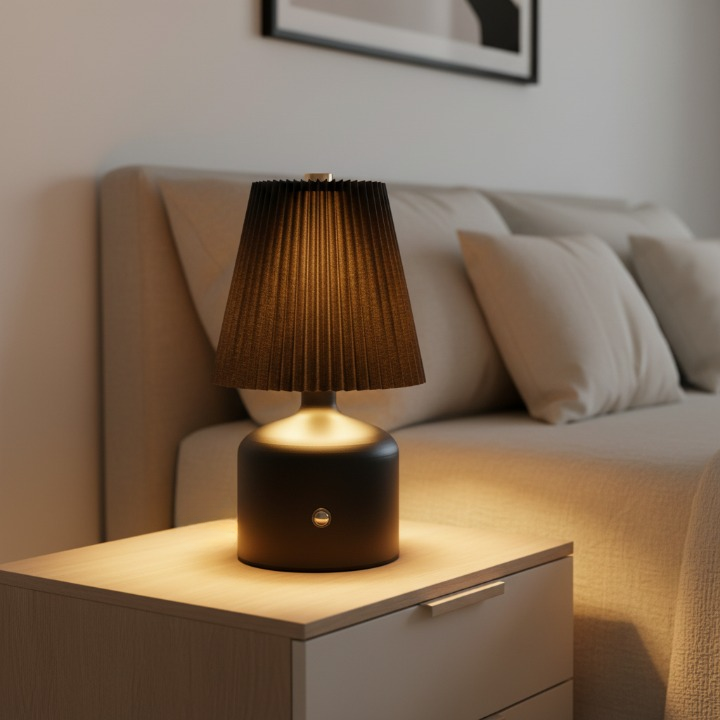 AuraGlow Black Tap Lamp